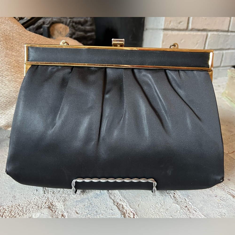 Evening Vintage Black with Gold Accents Elegant Bag